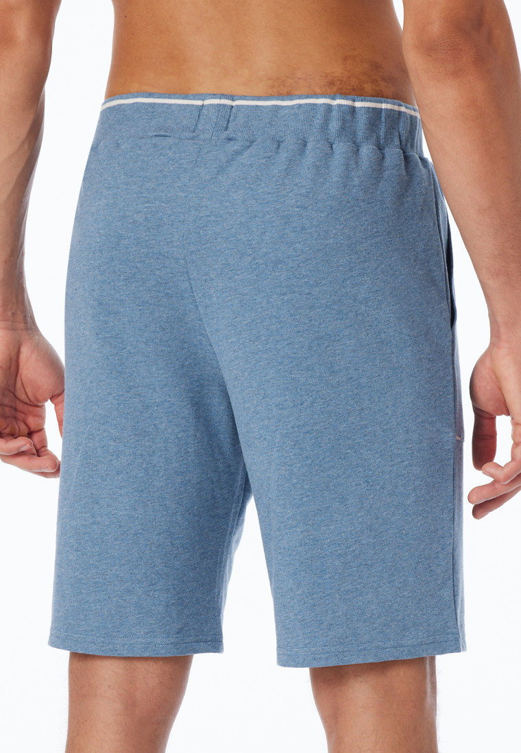 Bermudashorts Sweatware Organic Cotton blau-meliert - Mix+Relax