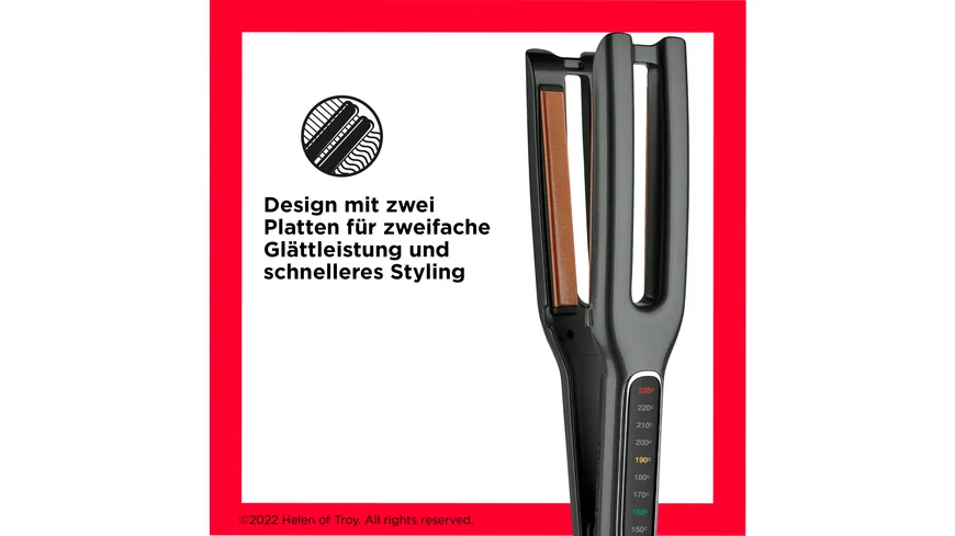 REVLON Glätteisen Double Straight RVST2204 schwarz