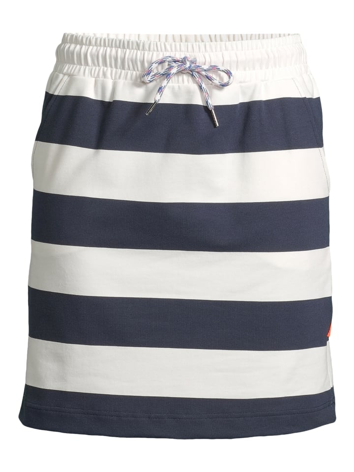 Salzhaut Knielanger Rock (Midi) PASTÜRSCHE in Navy Offwhite günstig kaufen