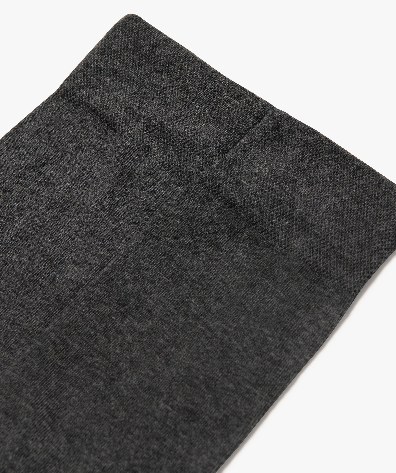 Chaussettes fines tige haute homme (lot de 2) gris | GEMO