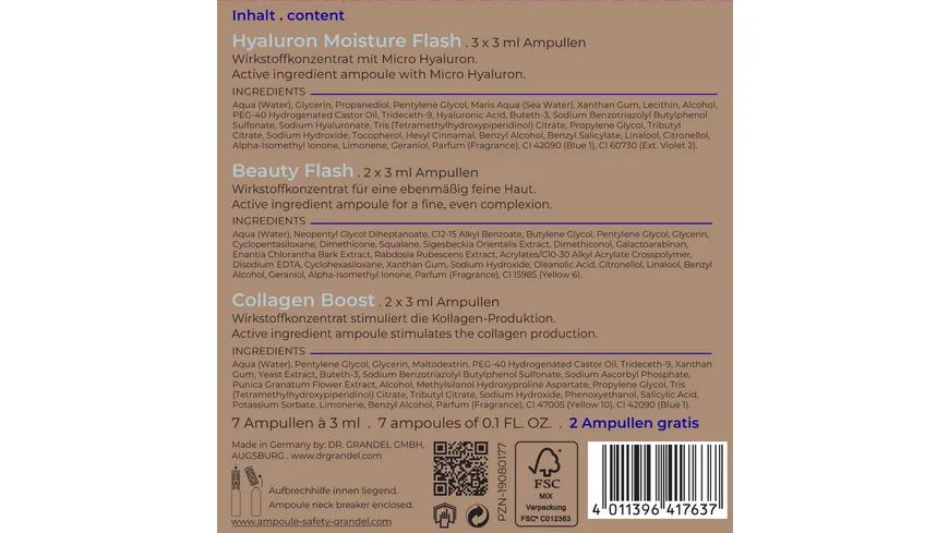 DR. GRANDEL Ampoule Favorites Box Moist & Smooth 21 ml
