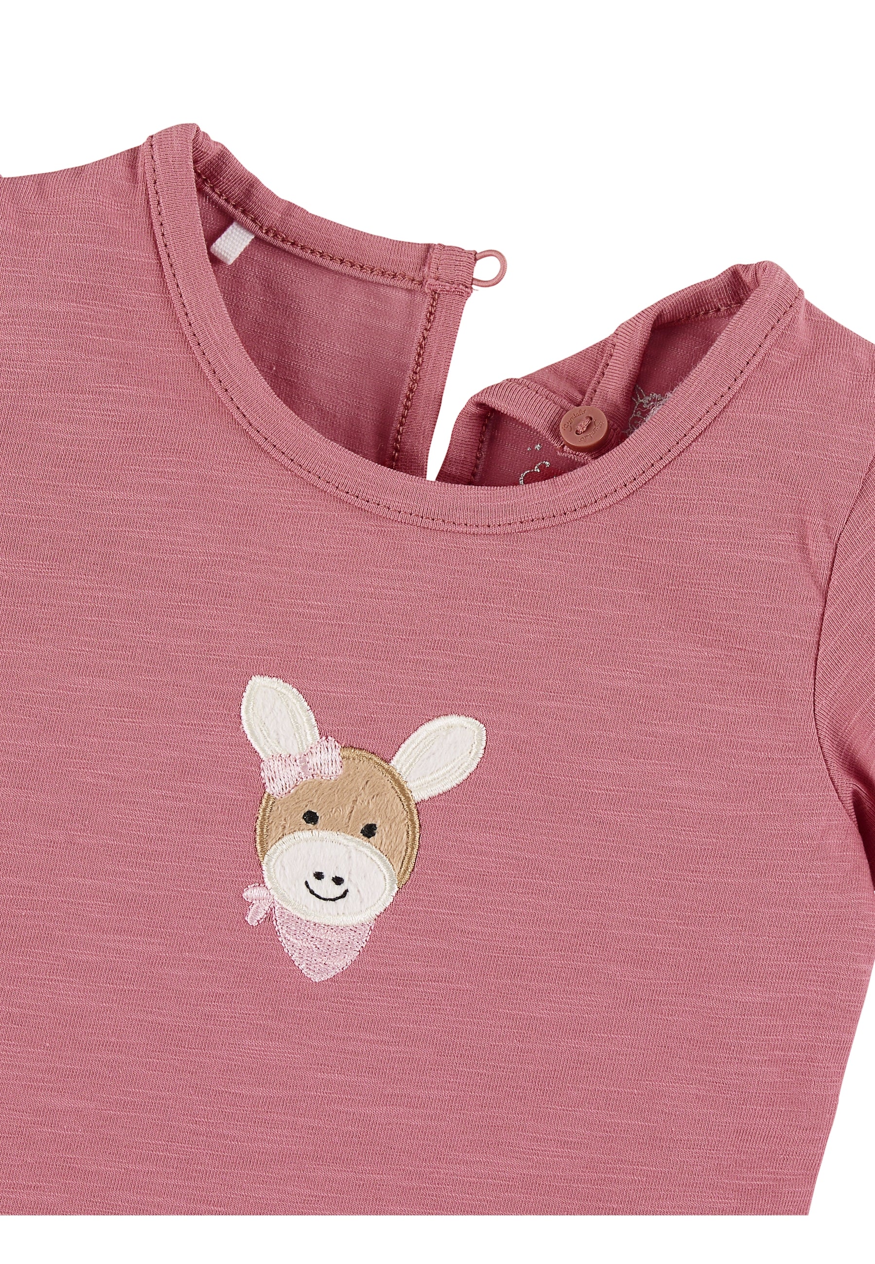 GOTS Kurzarm-Shirt mit Esel Emmi Girl Applikation