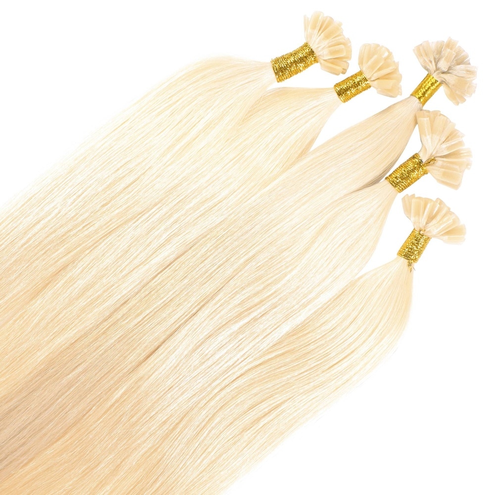 hair2heart Extensions à chaud Bonding Premium cheveux naturels #60 Blond clair 0.5g extensions