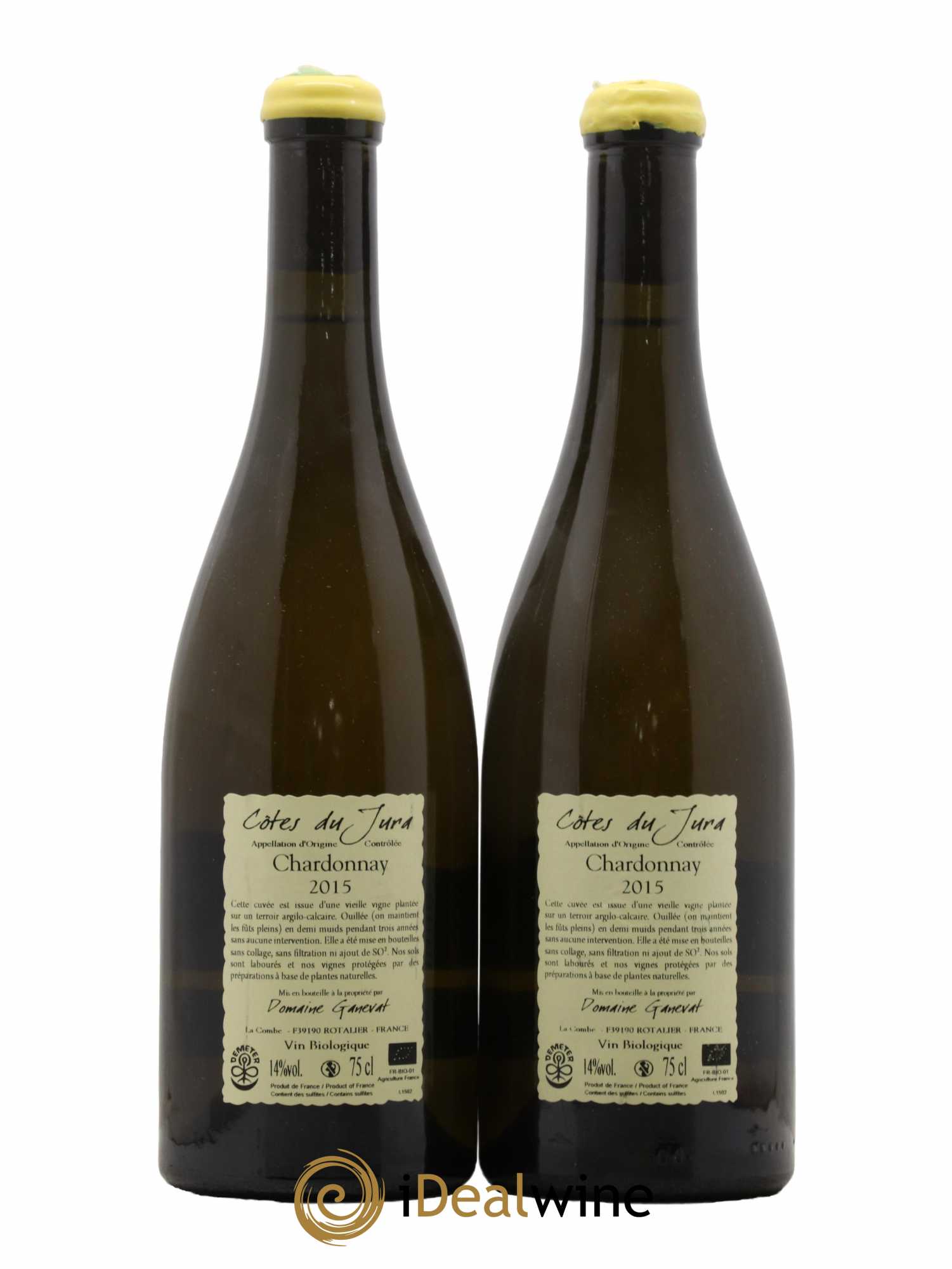 Côtes du Jura Les Chamois du Paradis Jean-François Ganevat (Domaine)  2015 - Lot de 2 Bouteilles