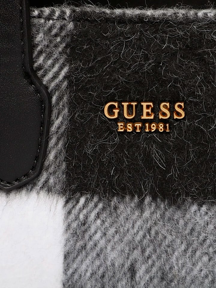 Guess Henkeltasche in Schwarz/ Weiß - (B)20 x (H)17 x (T)8 cm günstig kaufen onesize