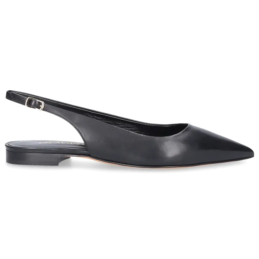 EN AVANT - Sling-Ballerinas 2765 Kalbsleder - schwarz