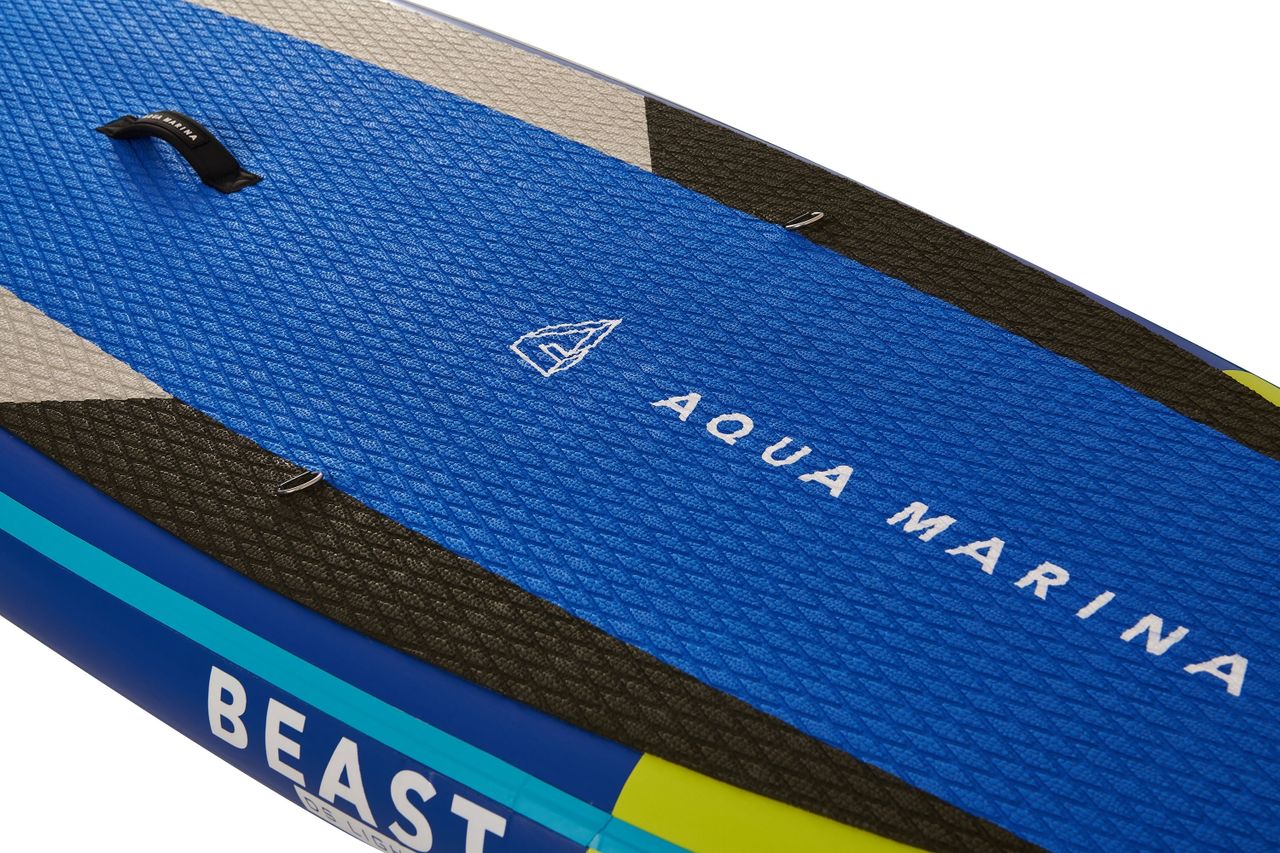 PureHaven Aqua Marina SUP Board 320x81cm mit Reißverschlussrucksack Double Action-Pumpe LIQUID AIR V1 Paddel Einschub-Mittelfinne Sicherheitsleine Blau