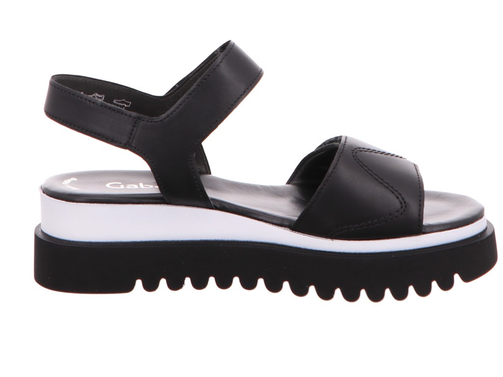 GABOR Plateau Sandalen schwarz