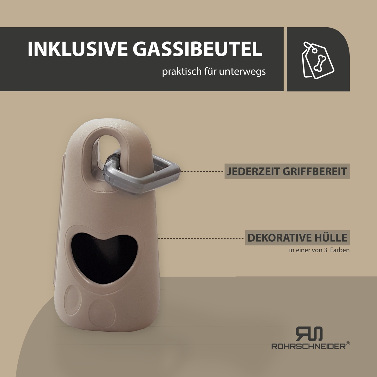 Rohrschneider Hundebetten Rohrschneider Hundebett mit Gratis-Beigabe, waschbar, robuster Breit-Cordstoff beige