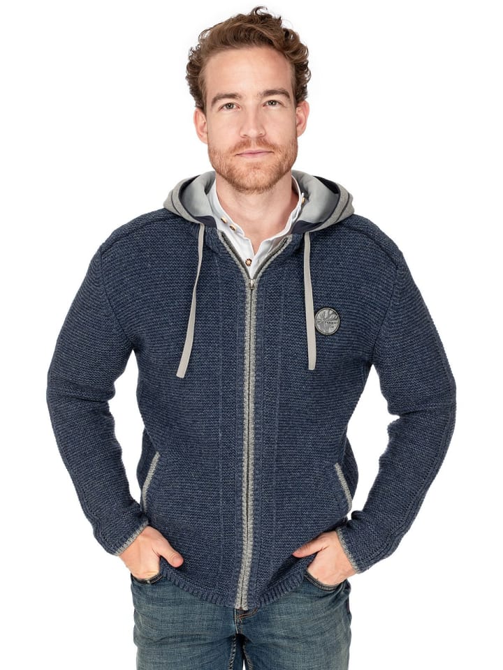 Spieth & Wensky Strickjacke ECHO in blau günstig kaufen