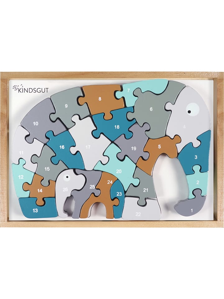 Kindsgut 26tlg. Holzpuzzle 