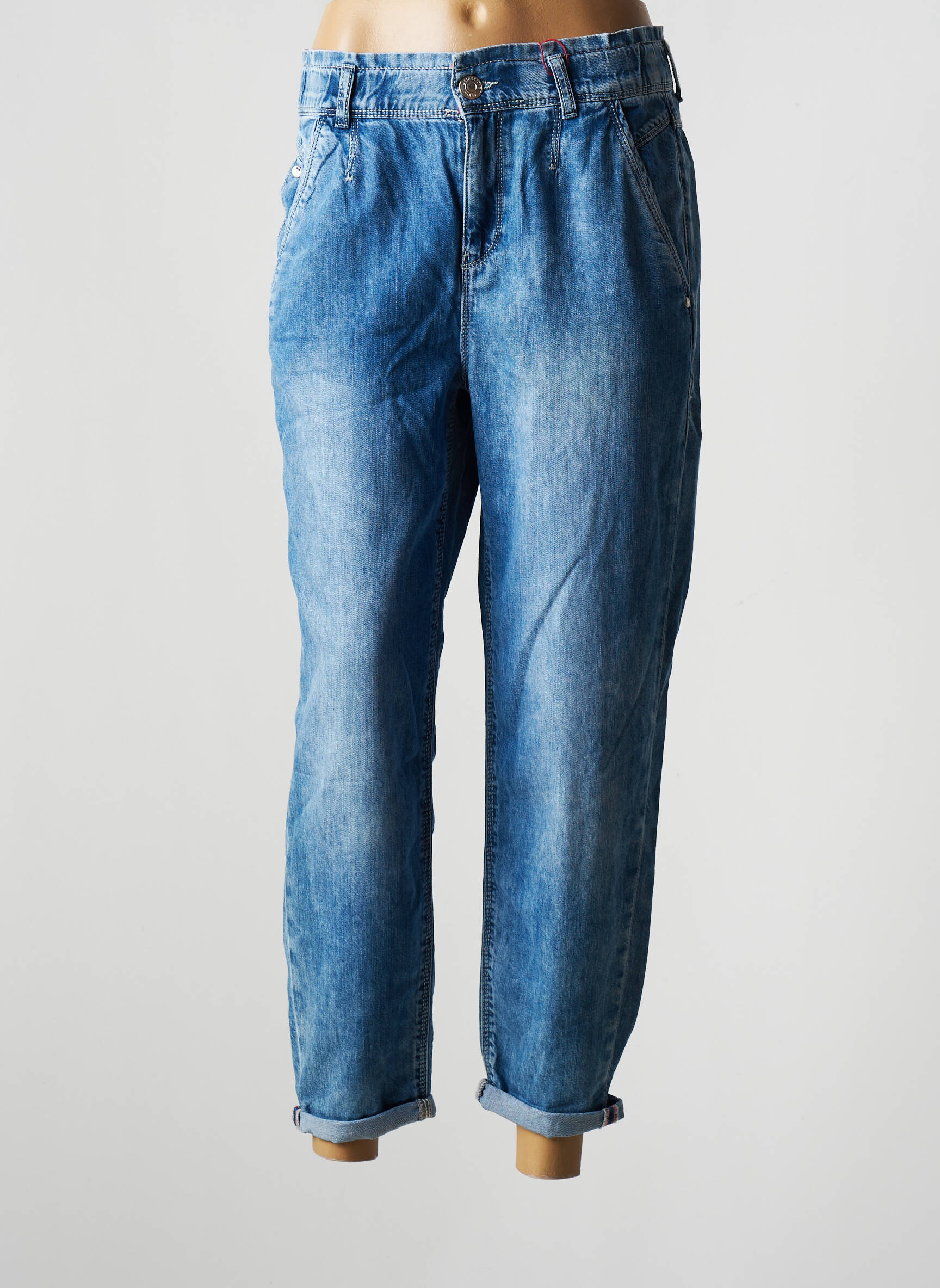 Street One Jeans Coupe Droite Femme couleur bleu