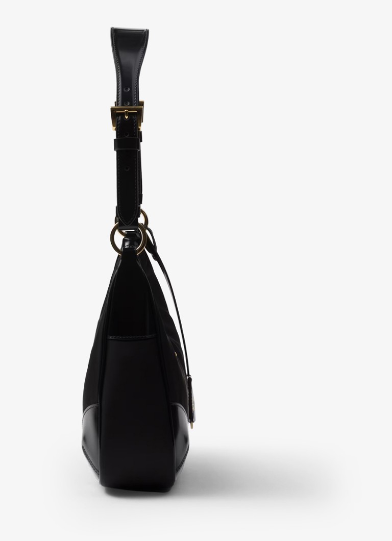 Prada Re-Edition 2002 Re-Nylon-veske med skinndetaljer