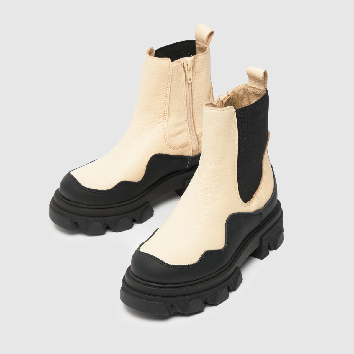 Steve Madden svarta & vita merilyn flickor junior stövlar
