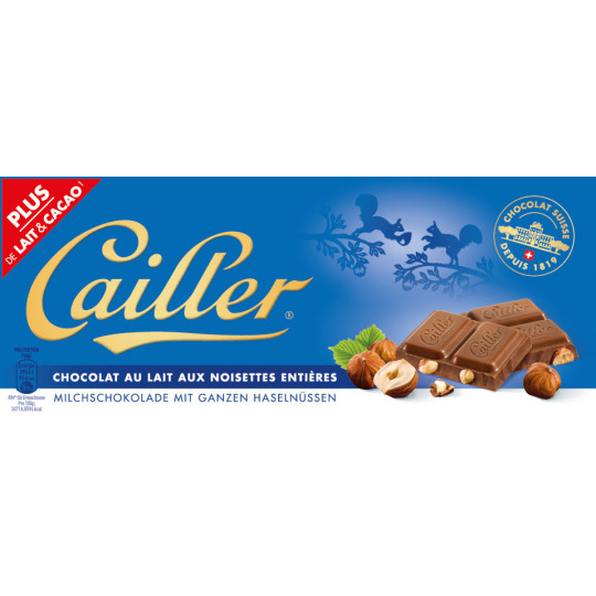 Cailler Milch-Nuss-Schokolade 100G