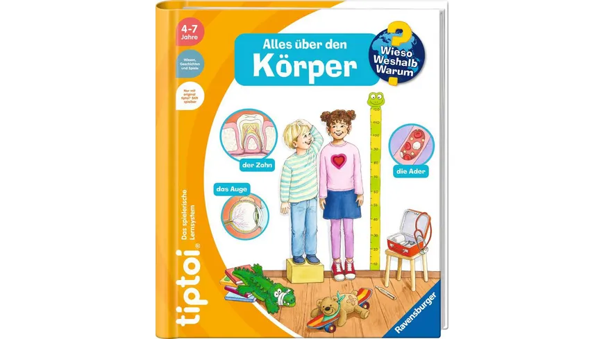 Ravensburger tiptoi - Wieso? Weshalb? Warum? Alles über den Körper, In Sachwissen eintauchen