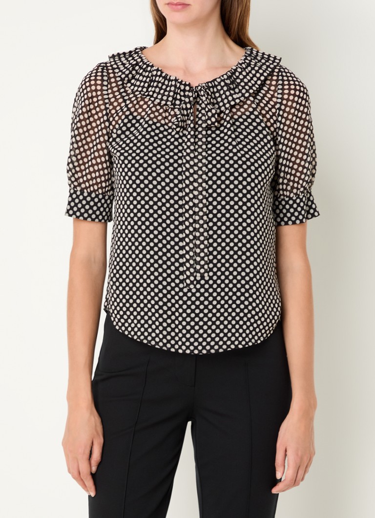 LKBennett Coco tunic with polka dot print