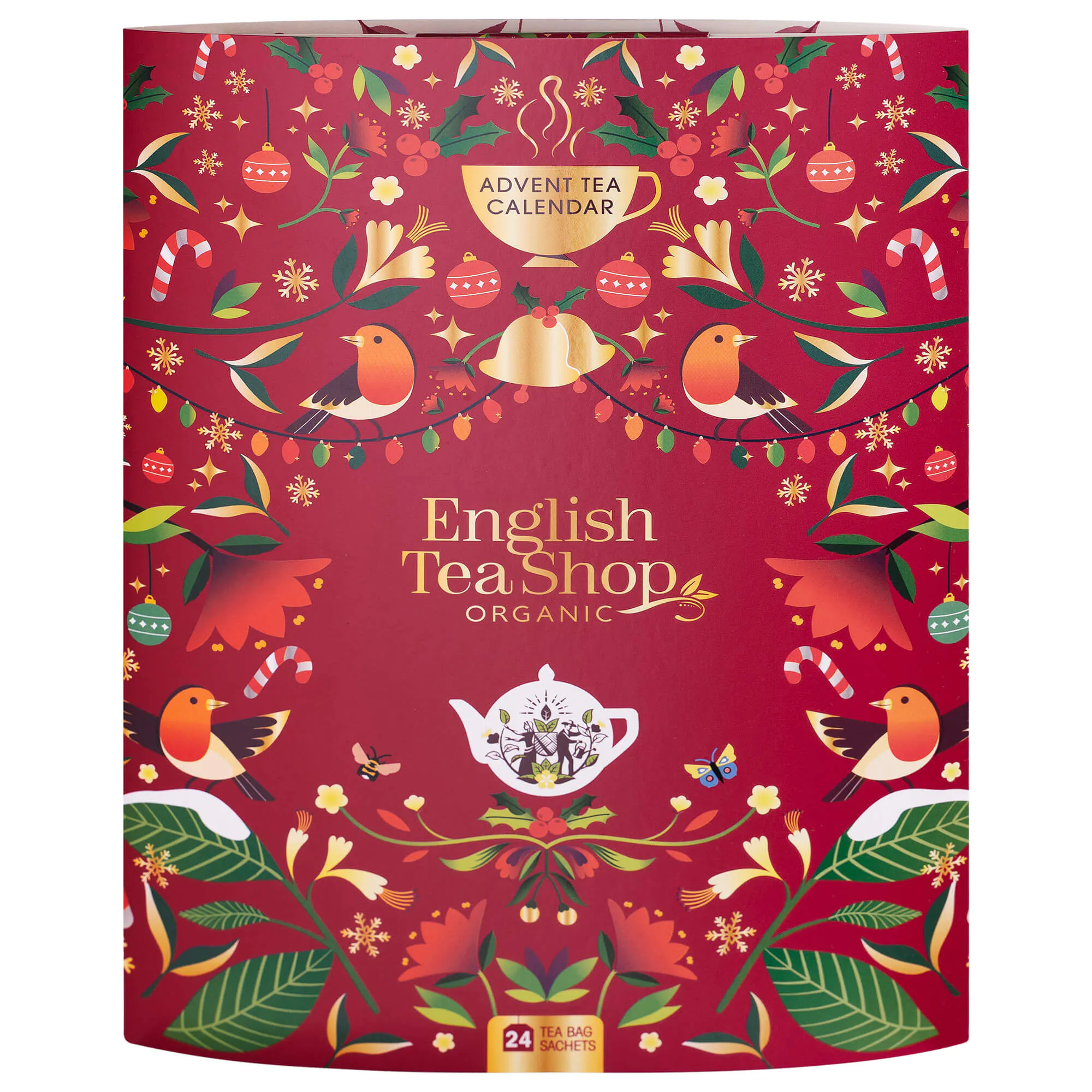 English Tea Shop Herbata Bio Book Style Advent kalendar