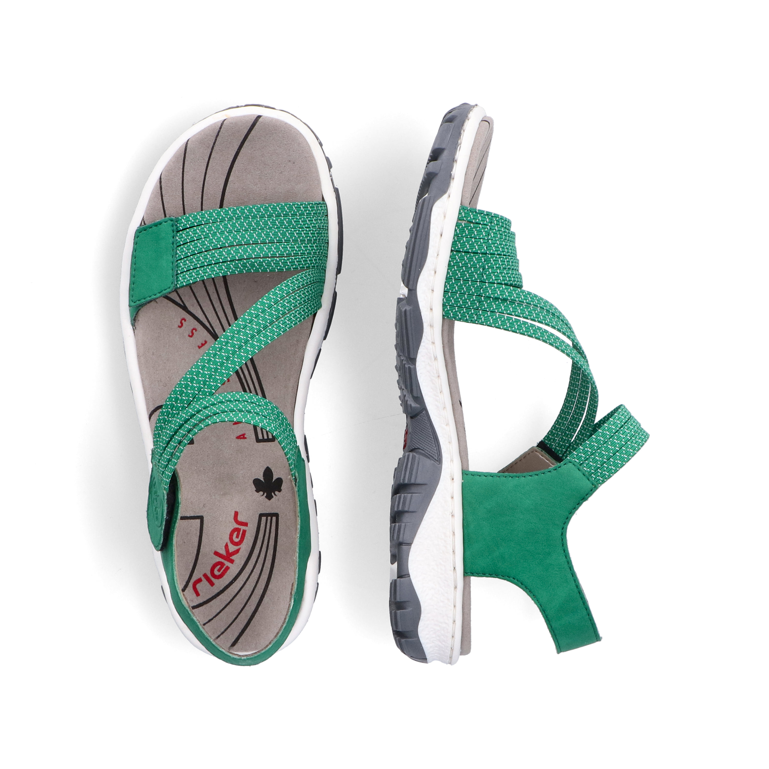 Rieker Damen Trekkingsandalen grasgrün