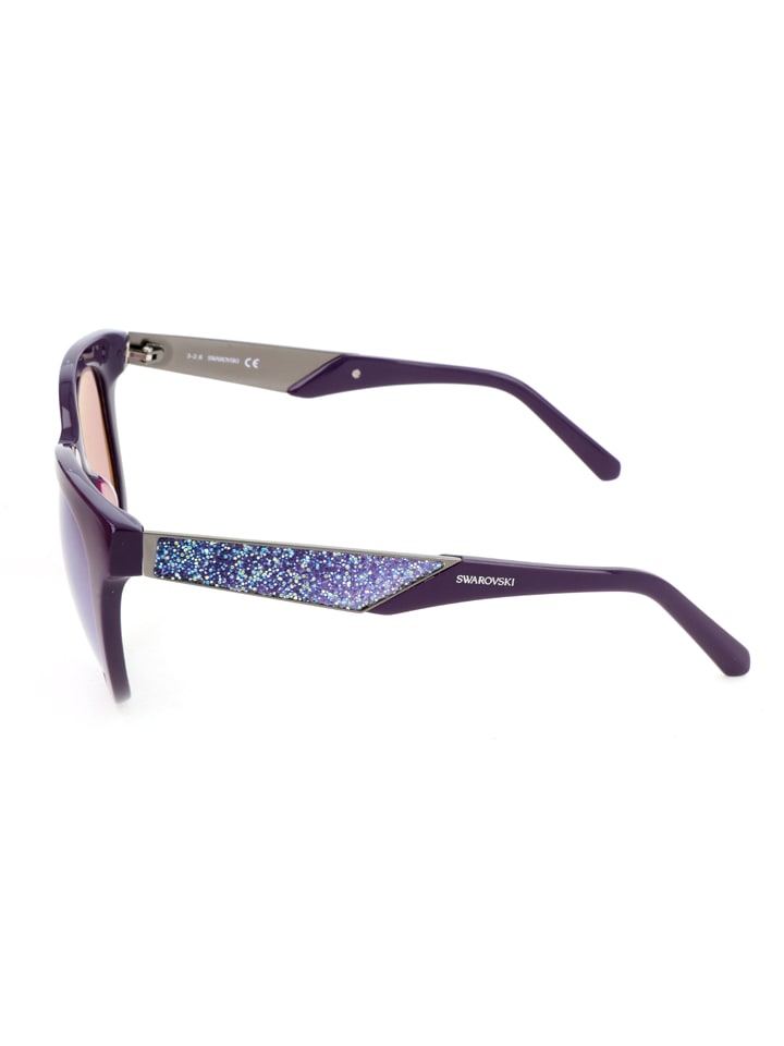 Swarovski Damen-Sonnenbrille in Lila günstig kaufen 50