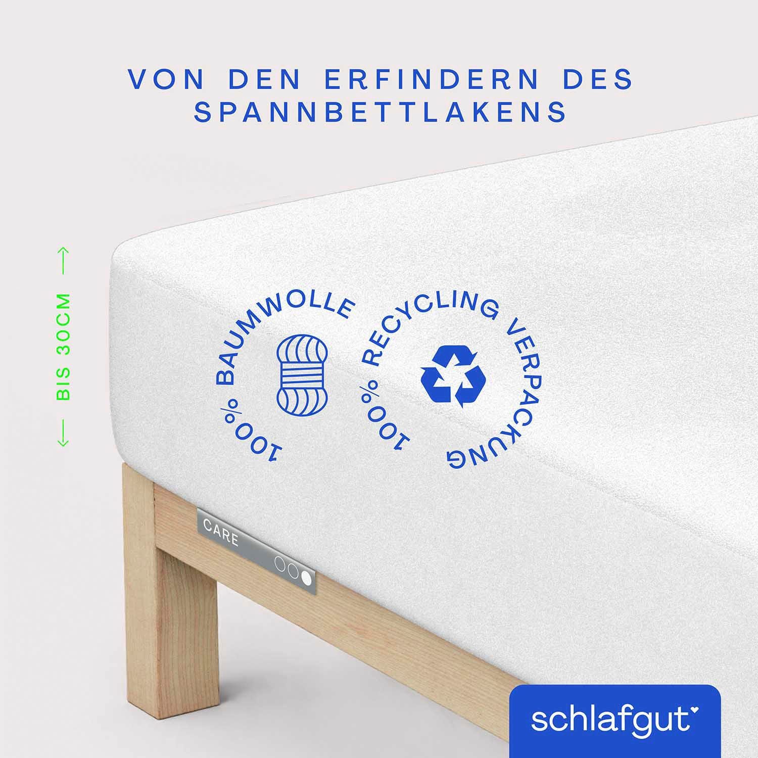 Matratzenauflage Baselayer Matratzenschutz Pro Schlafgut, wasserundurchlässig