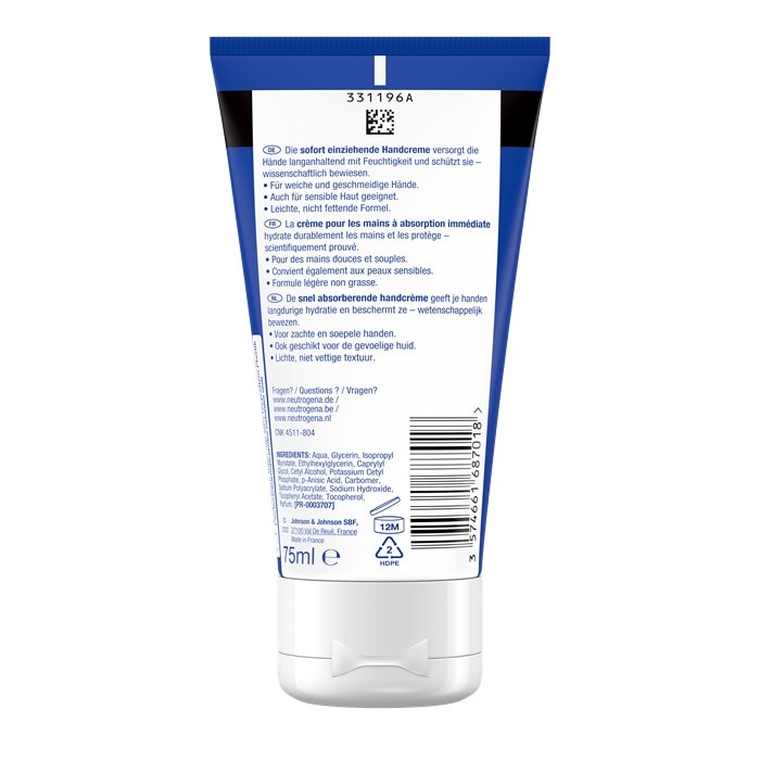 Norwegische Formel Sofort Einziehende Handcreme