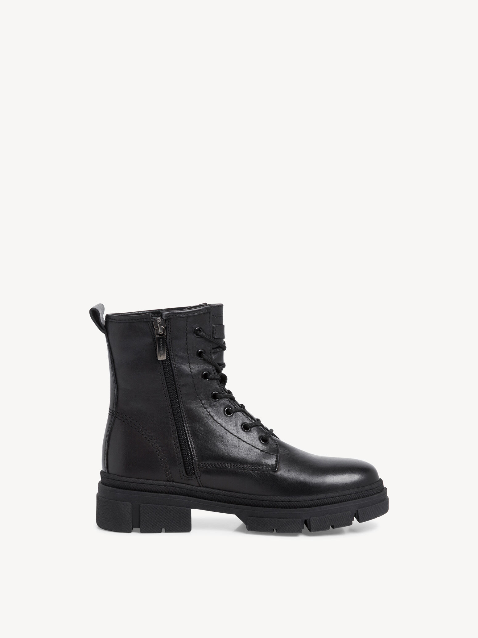 Bottine en cuir - noir