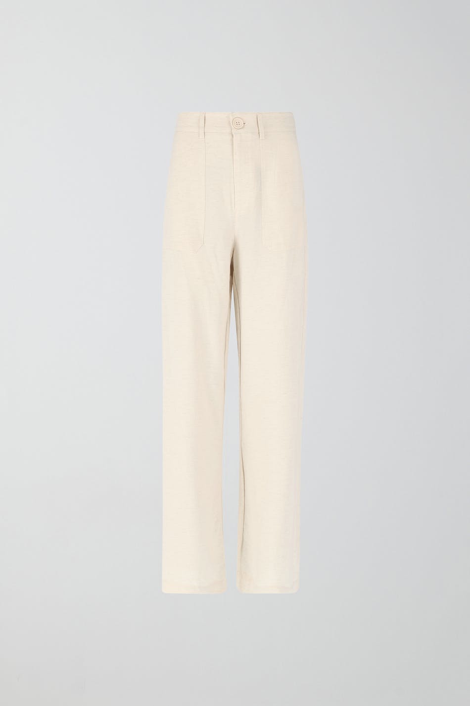 Linen blend trousers