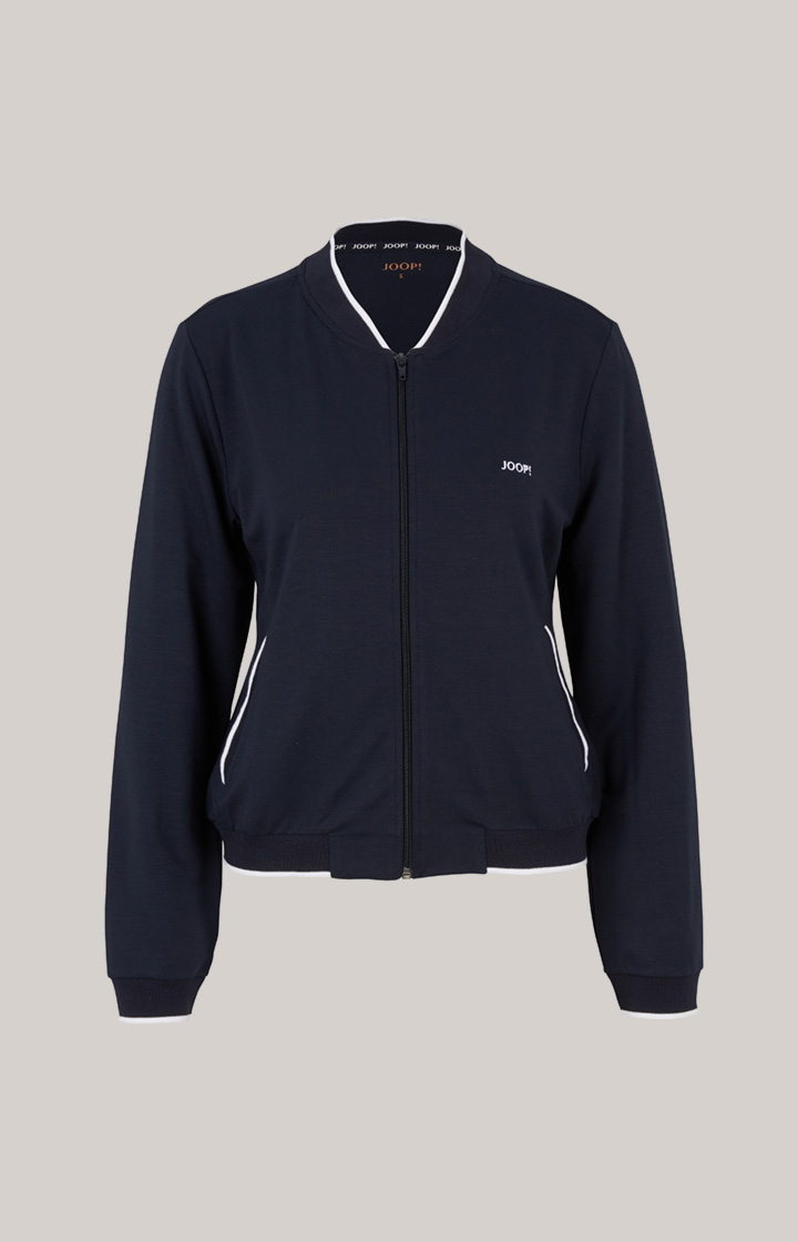 Loungewear Sweatjacke in Midnight-Blau