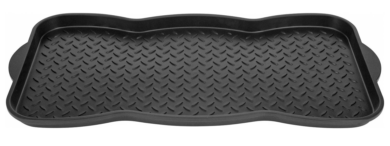 Schuhabtropfschale DROP, 38 x 73 cm, Schwarz, Kunststoff