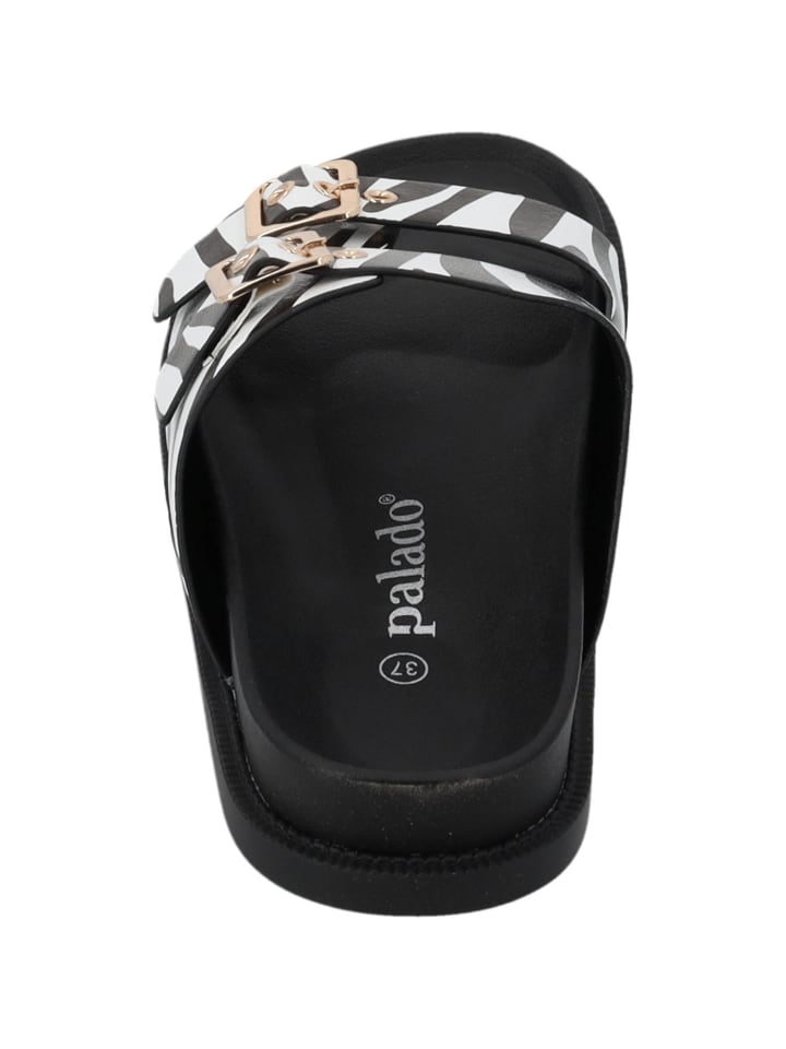 palado Pantoletten in black white günstig kaufen
