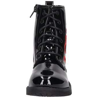 Puccetti Schnür Boots in schwarz