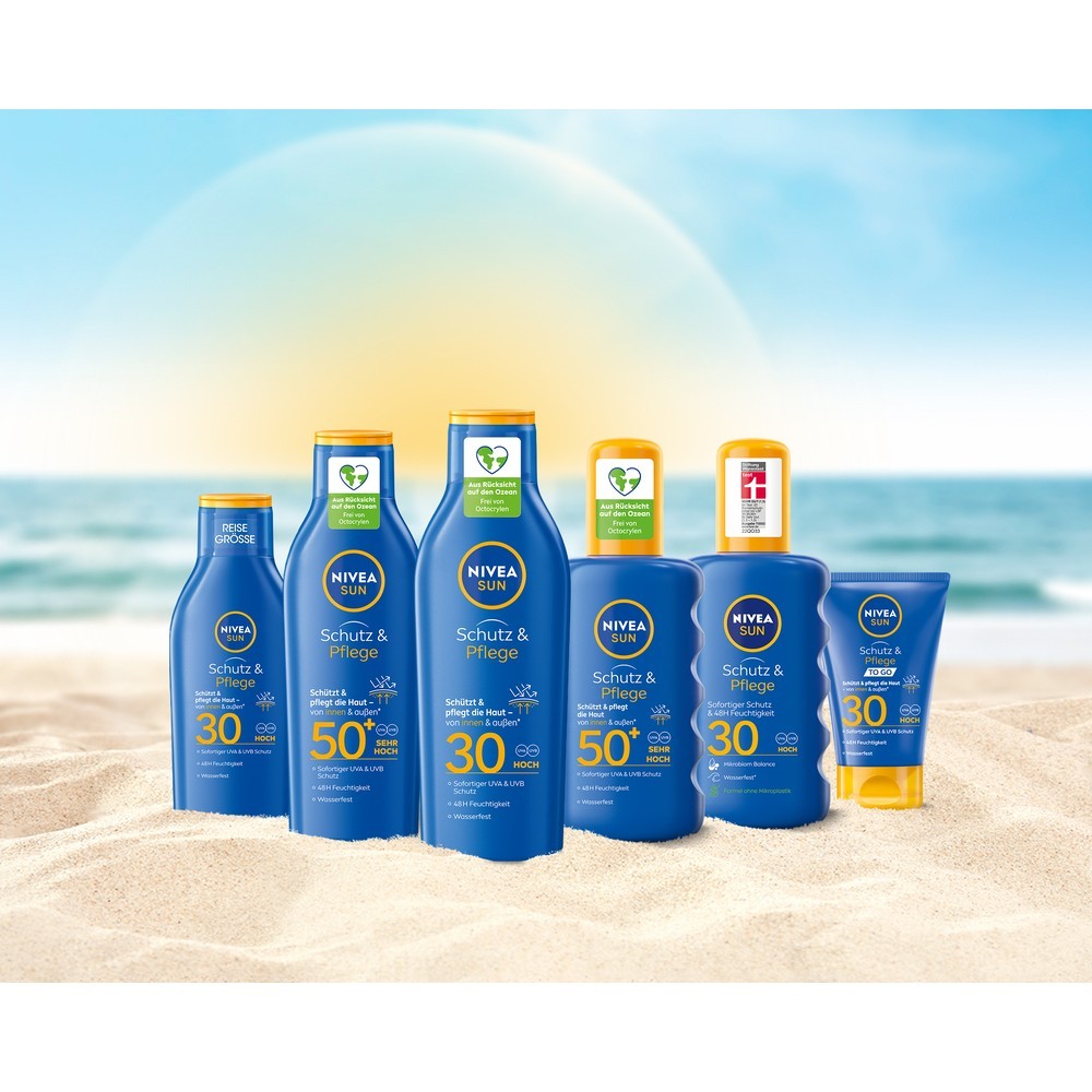 Schutz und Pflege Sonnenmilch