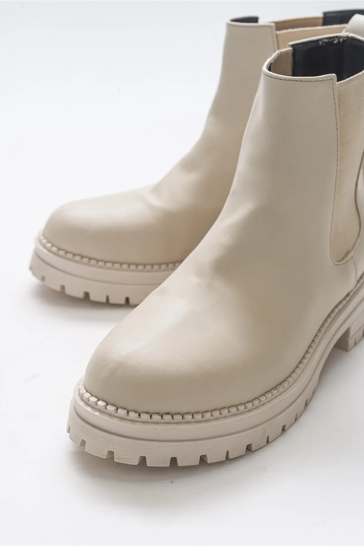 LuviShoes  Eigene beige Damenstiefel