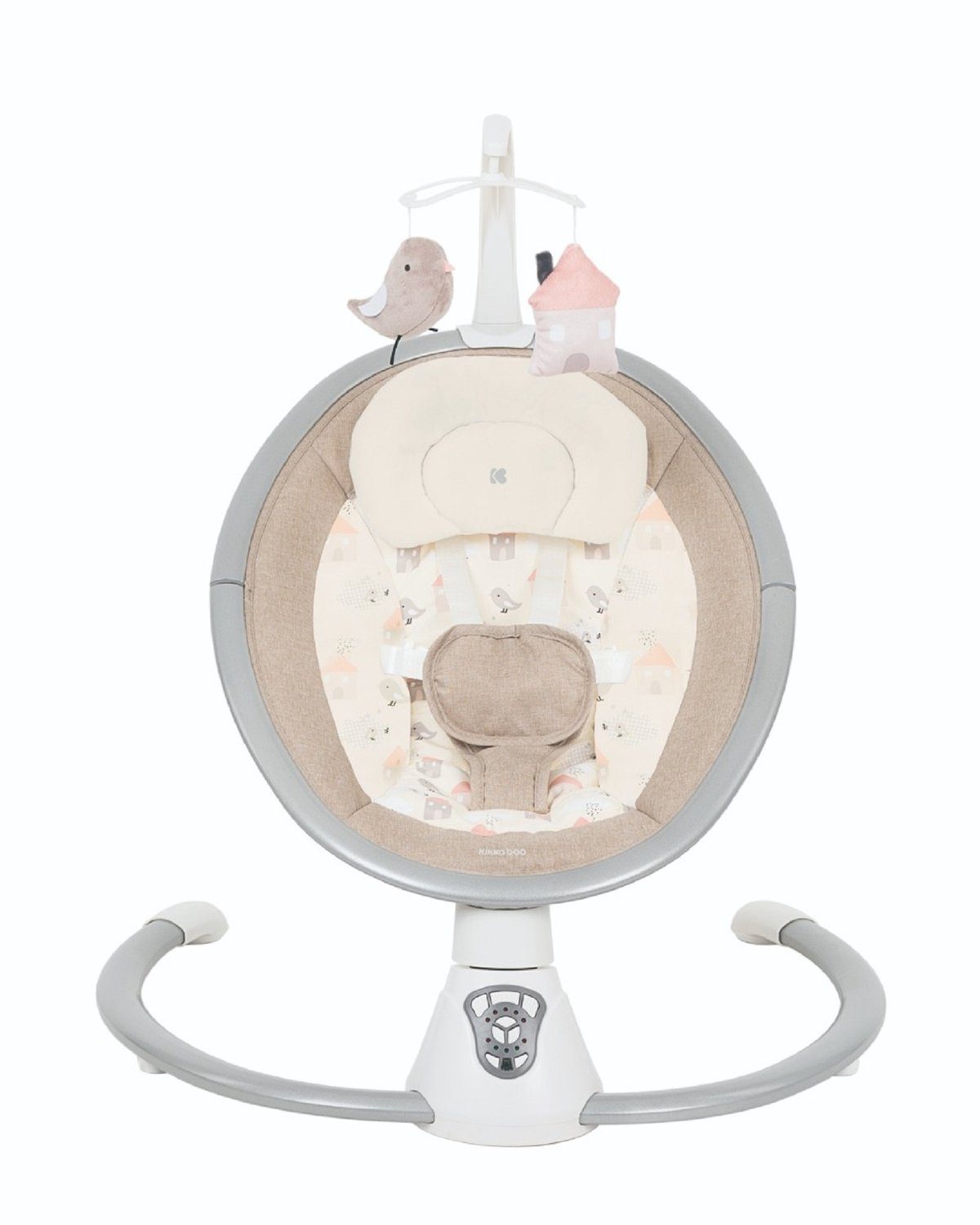 Kikkaboo Babywippe elektrische Babywippe Twiddle, Schaukelfunktion, Fernbedienung, Timer