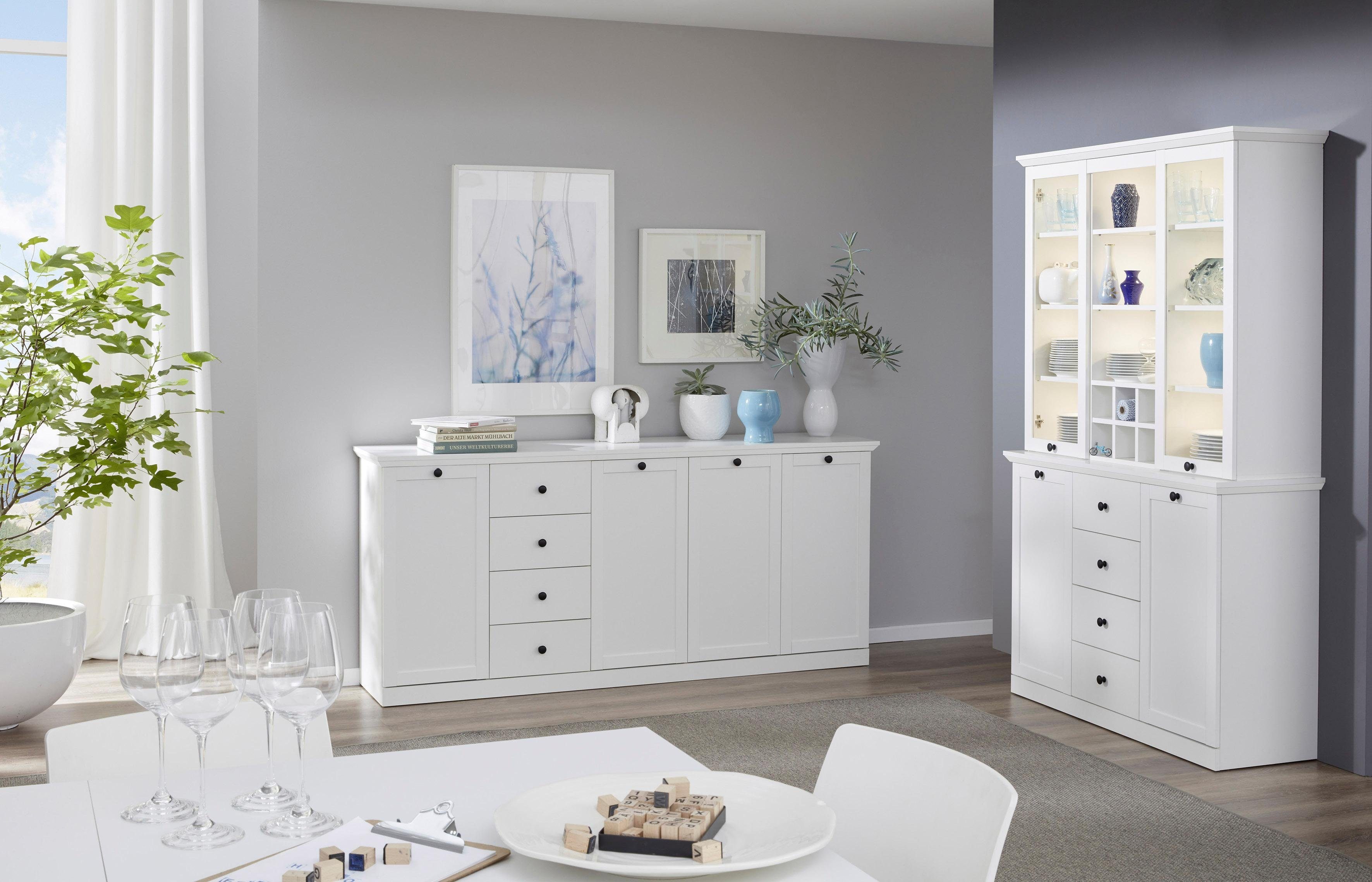 Home affaire Sideboard Örebro, zeitloser Landhausstil, mit Vollauszug