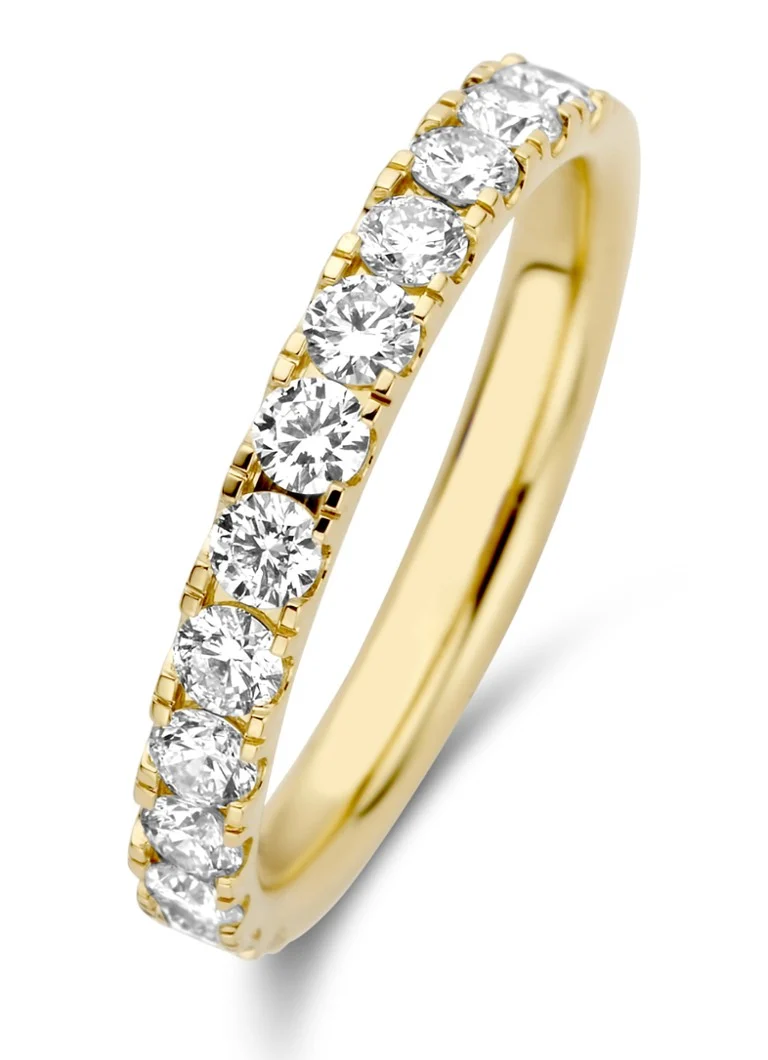 Diamond Point Yellow gold ring 0.76 ct diamond Wedding