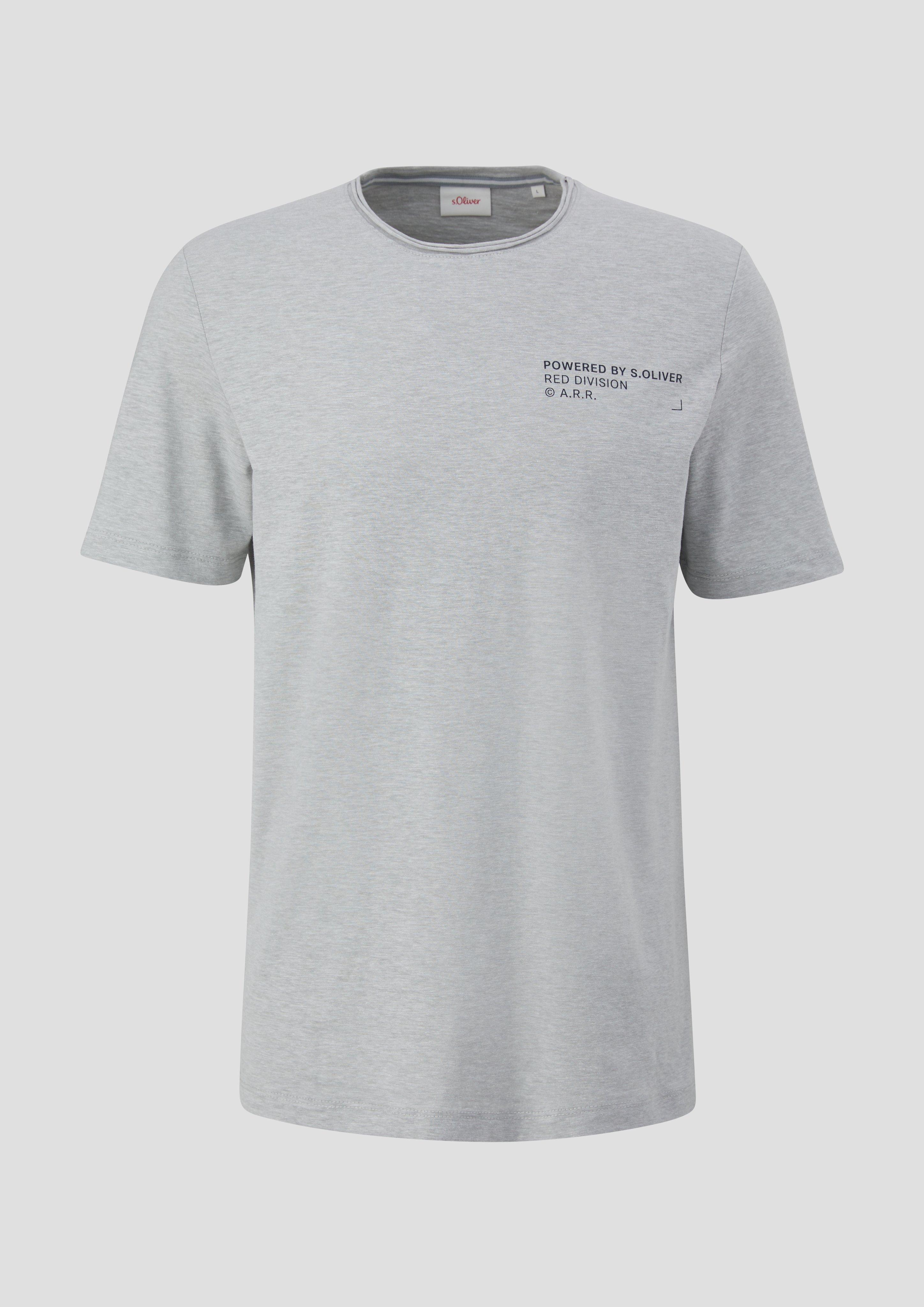T-Shirt mit Flammgarnstruktur  2141468-9400