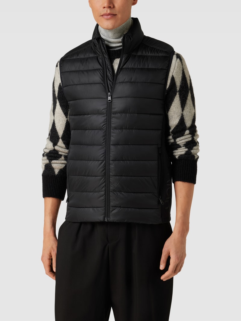 Weste mit Label-Details in schwarz