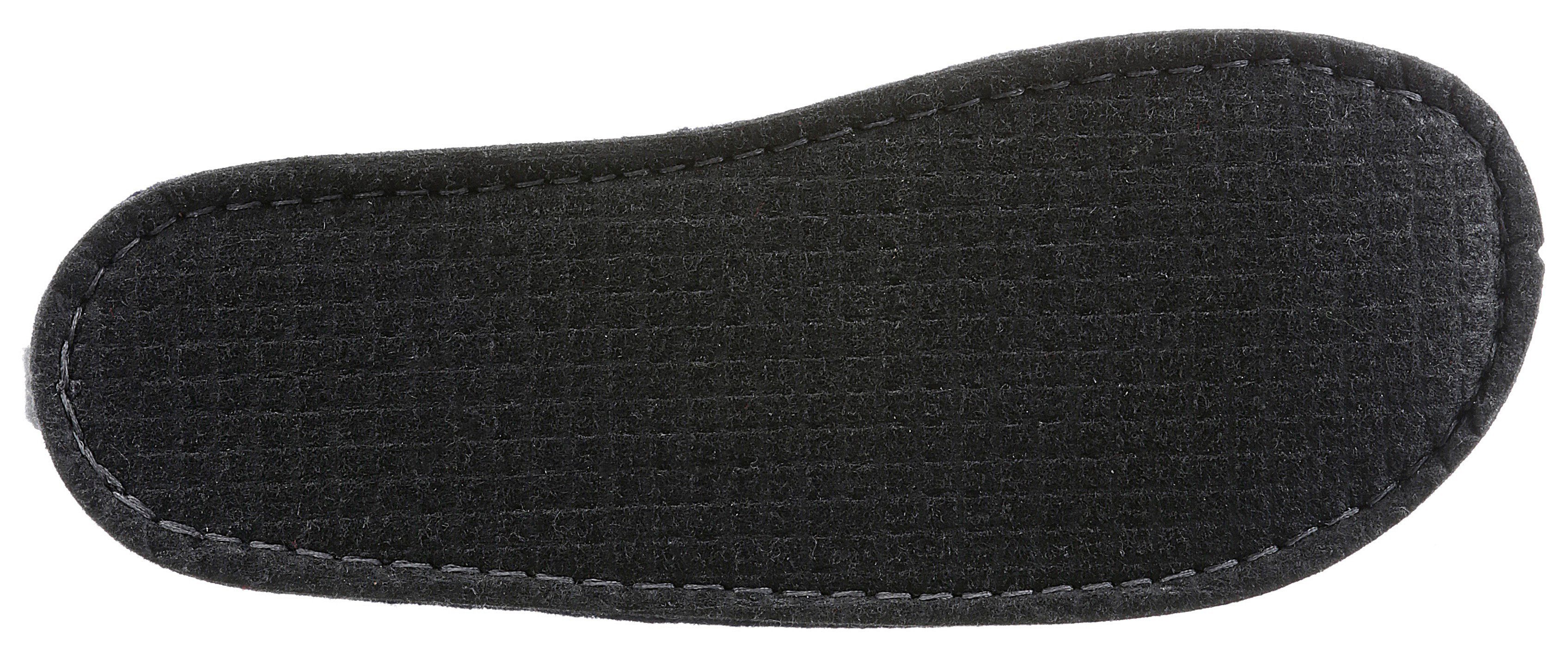 Tofee Pantoffel mit kontrastfarbener Innensohle