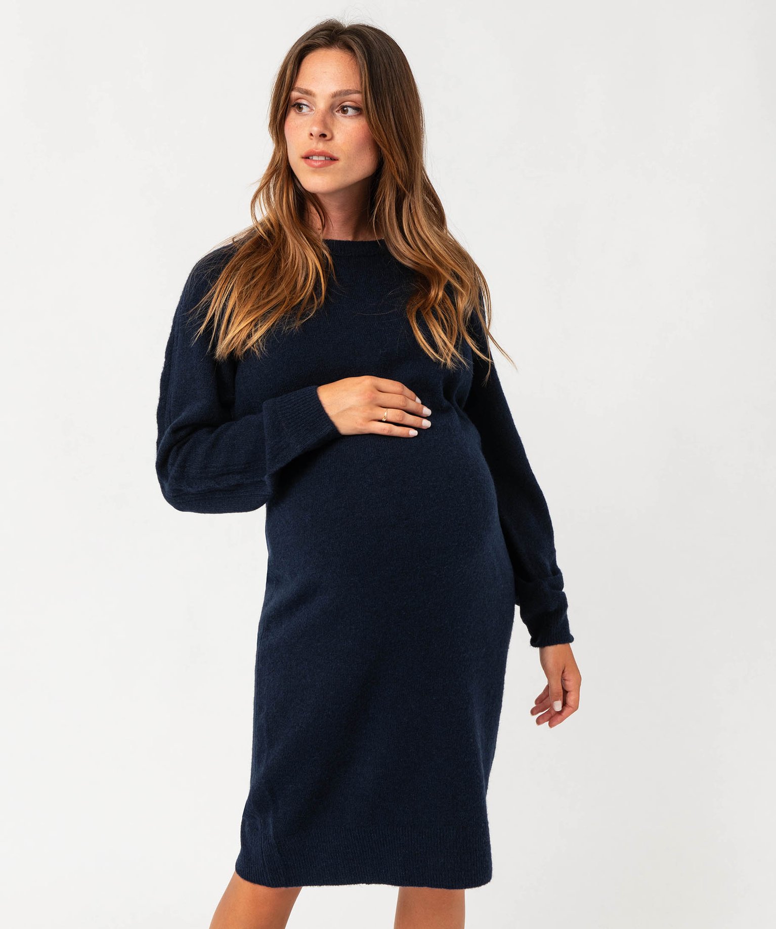 Robe pull spéciale maternité marine | GEMO