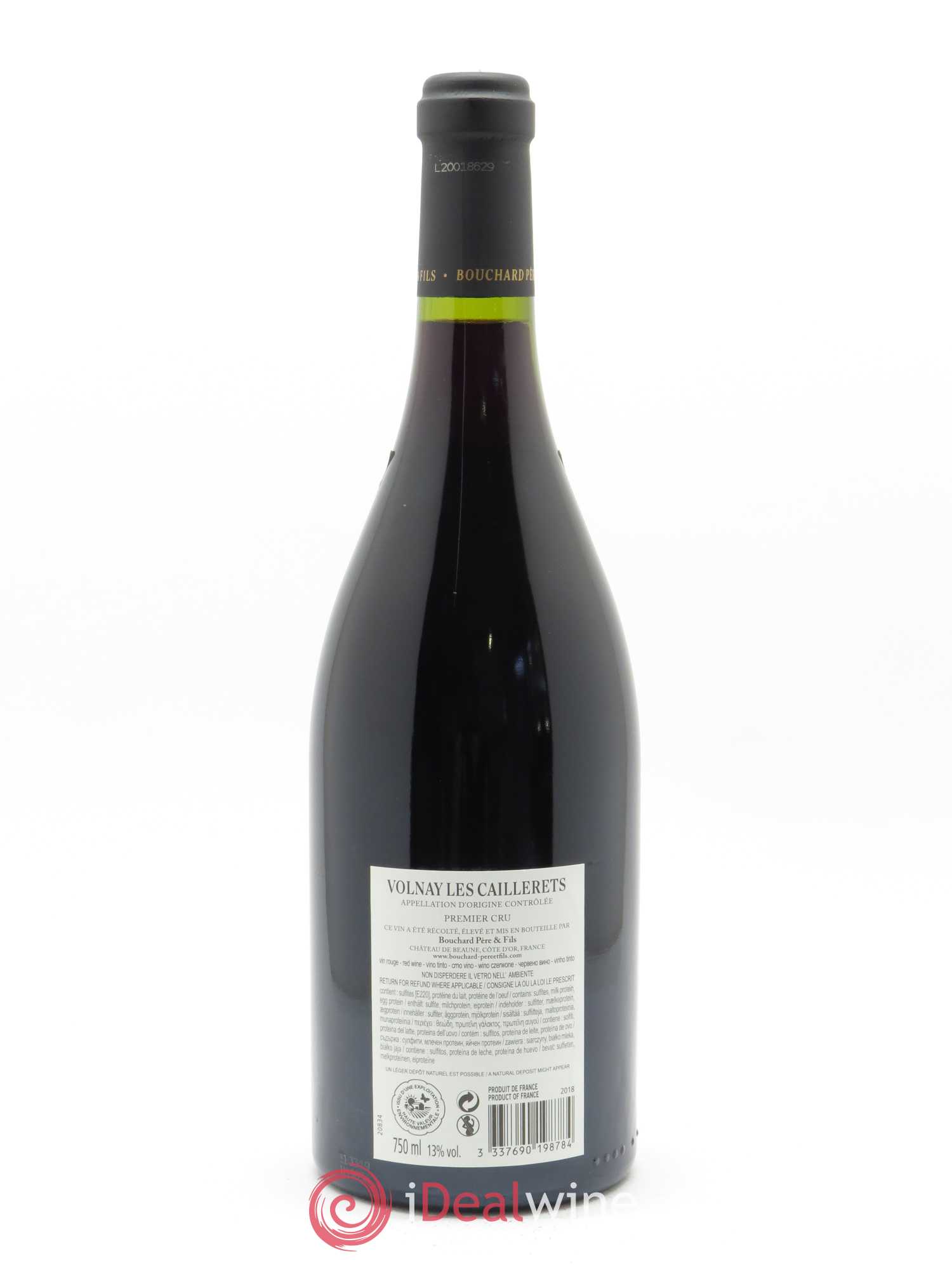 Volnay 1er cru Caillerets - Ancienne Cuvée Carnot Bouchard Père & Fils  2018 - Lot de 1 Bouteille
