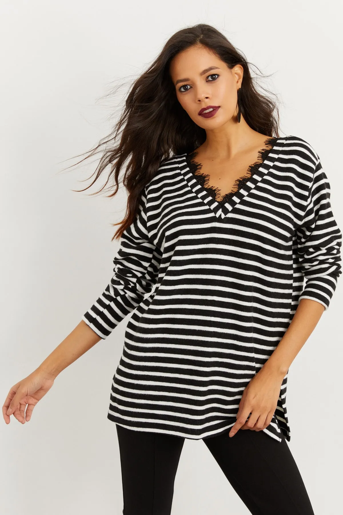 Cool & Sexy  Tunika - Schwarz - Regular Fit