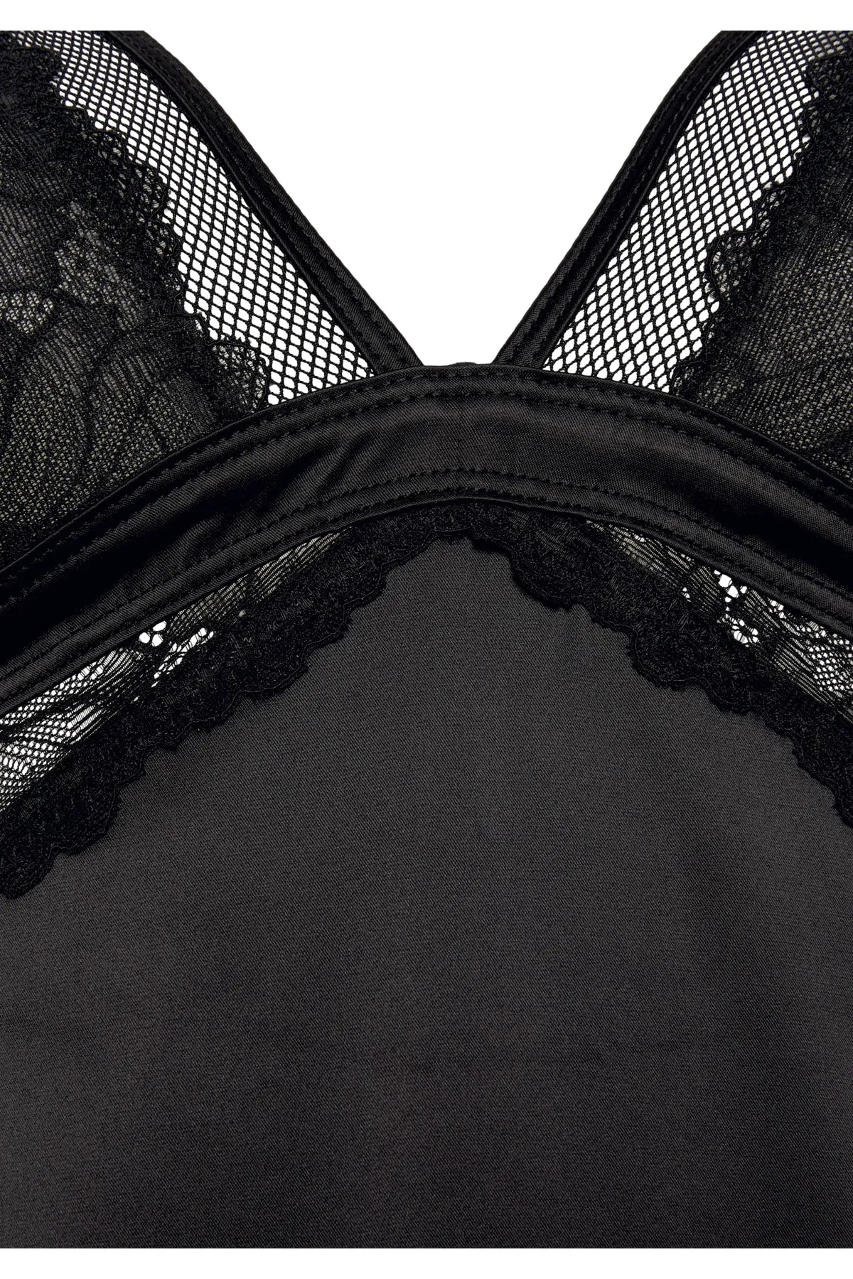 Vivance  Negligé - Schwarz - Unifarben