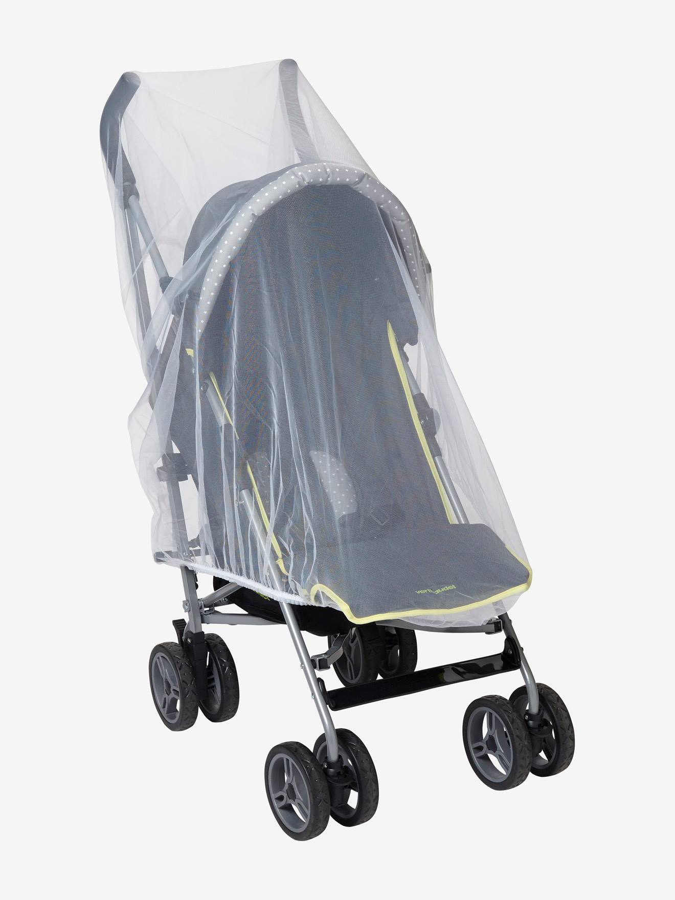 Moustiquaire poussette et lit parapluie blanc