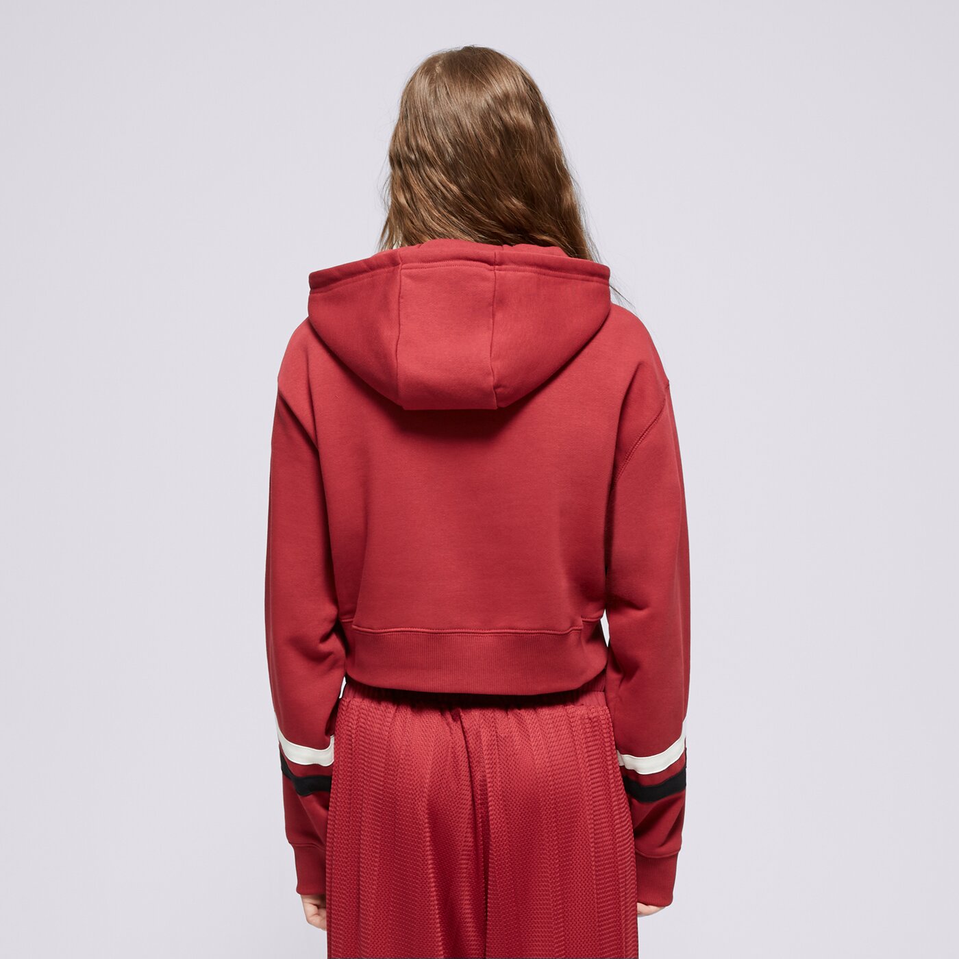 ELLESSE HOODIE BARNES BRGND CROPPED HOODY Dunkelrot