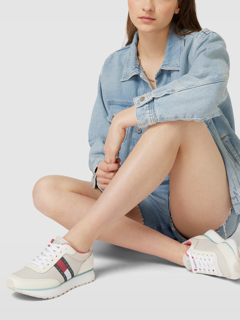 Sneaker mit Label-Detail Modell 'RETRORUNNER' in weiß