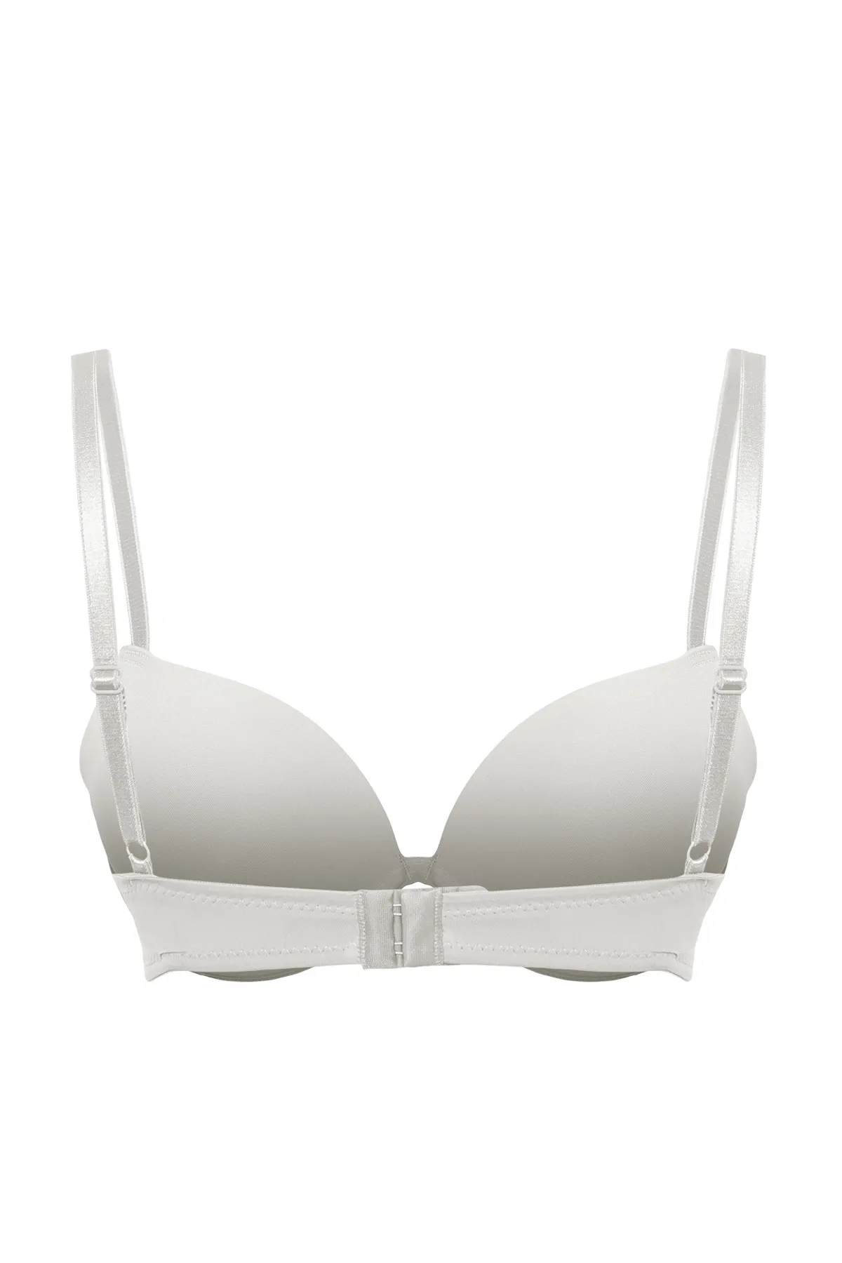 Trendyol Collection  Weißer T-Shirt-BH mit extra Push-Up-Effekt und String-Trägern THMAW22SU0004
