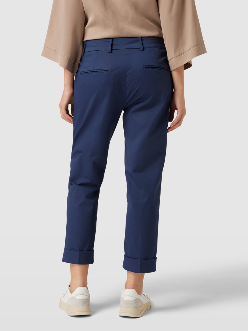 Hose mit seitlichen Eingrifftaschen Modell 'DORA' in marineblau