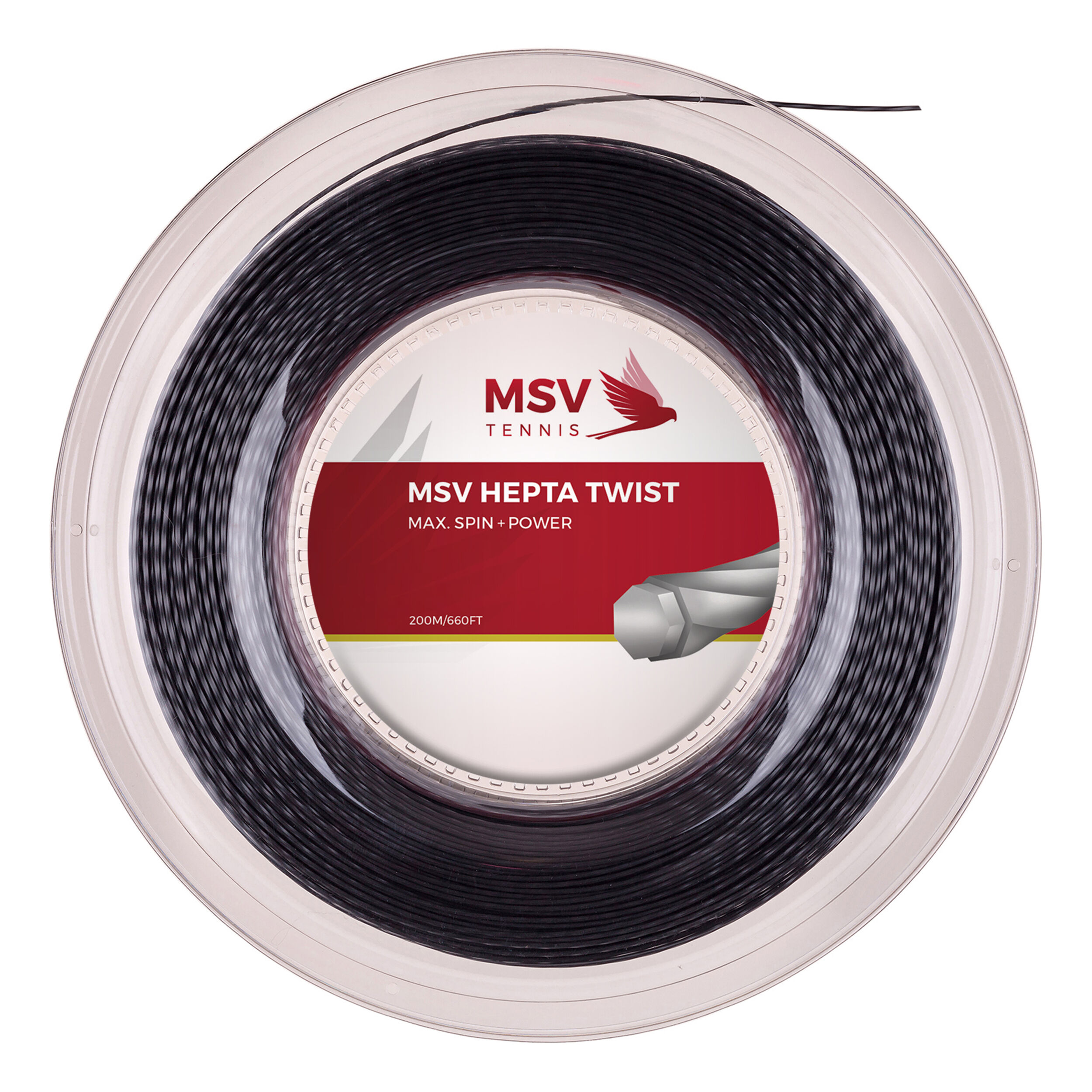 Hepta - Twist Saitenrolle 200m - Anthrazit